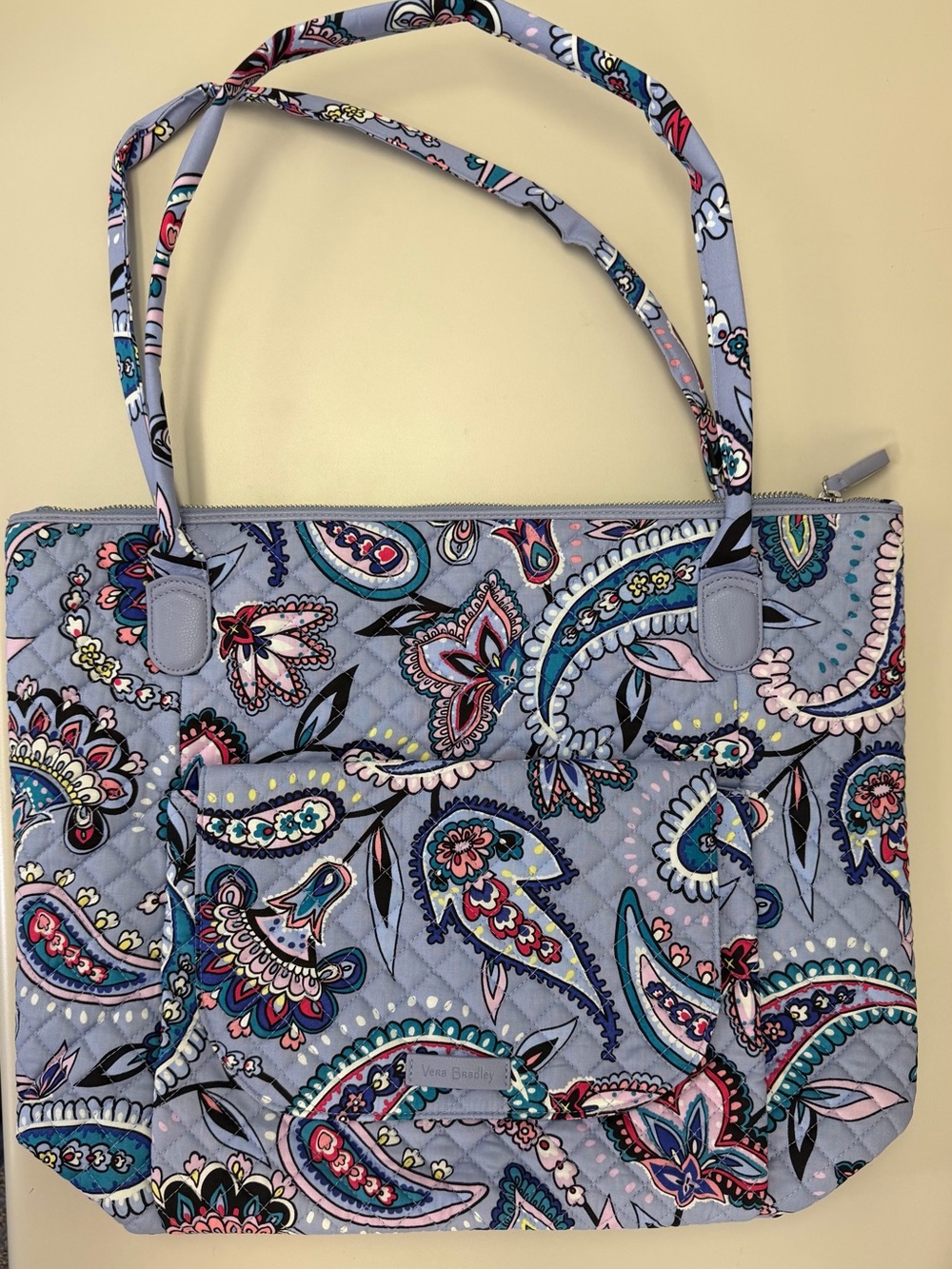 NWT Vera Bradley Carson North South Tote Makani Paisley Quilted Tote Bag